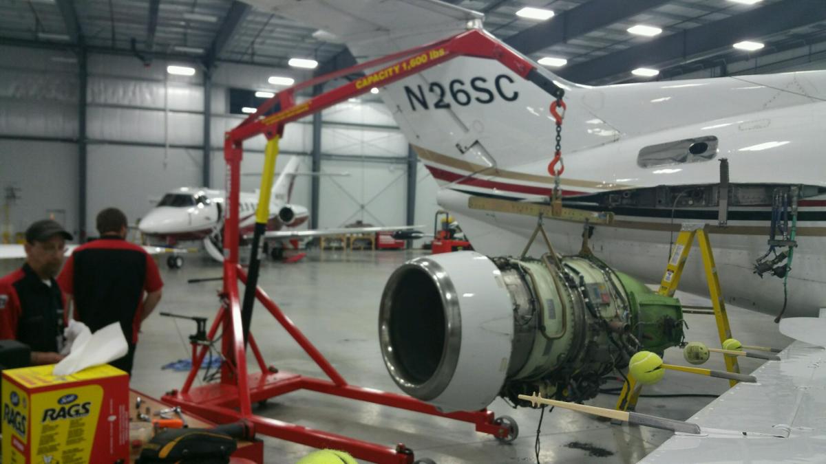 Heavy Duty Hydraulic Jet Engine Crane / Lift / Hoist 425manufacturing