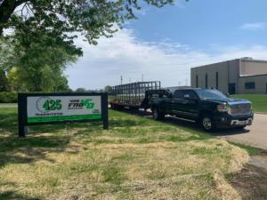 Delivering our trailer full of Food Industry Carts