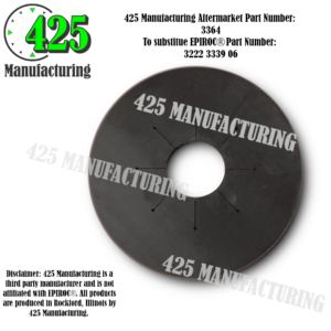 Replaces OEM P/N: 3222 3339 06 Gasket 127MM 5.0" Budget $$$ From Conveyor Belting Material  425 P/N 3364-2