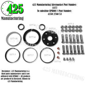 Replaces OEM P/N: 4350 2760 53 FLYTSUB Repair DHR6H Spare Parts Set                                    425 P/N 3377