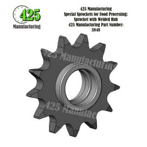 Sprocket with Welded Hub 425 P/N 3848