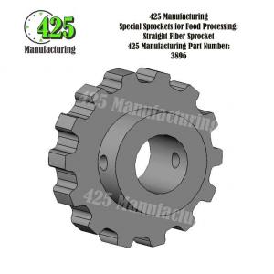 Straight Fiber Sprocket 425 P/N 3896