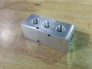 3 Port Aluminum Hydraulic Manifold