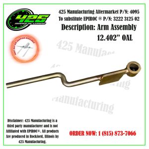 Replaces OEM P/N: 3222 3125 02 Arm Assembly 12.402 Overall Length