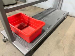 Food Cart with Brackets for Special Sized Buckets