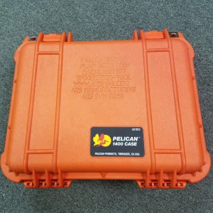 Orange Pelican Case for Kit Back View  