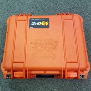 Orange Pelican Case for Kit Front View   