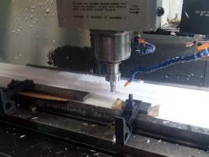 Machining UHMW Bottom Track Bracket                   